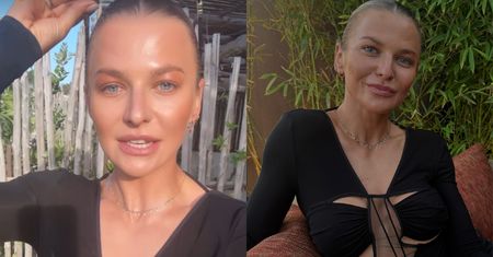 Odziana w czarną mini Anna Lewandowska zdaje relacje z "letniego wypadu". Klasa?