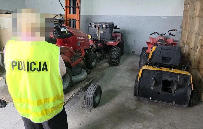 40-latek kradł ciągniki, motocykle i kosiarki. Grozi mu 10 lat więzienia