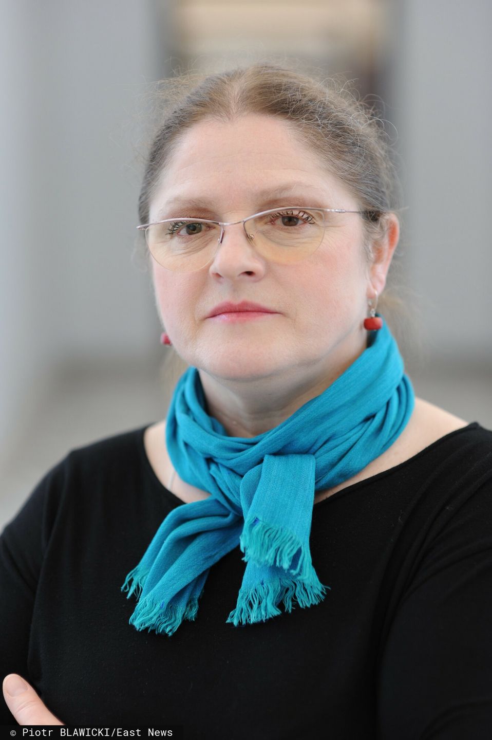 Krystyna Pawłowicz lubi wyraziste dodatki 