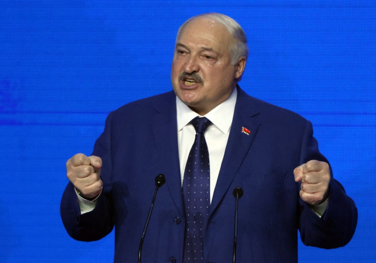 Alaksandr Łukaszenka, prezydent Białorusi.