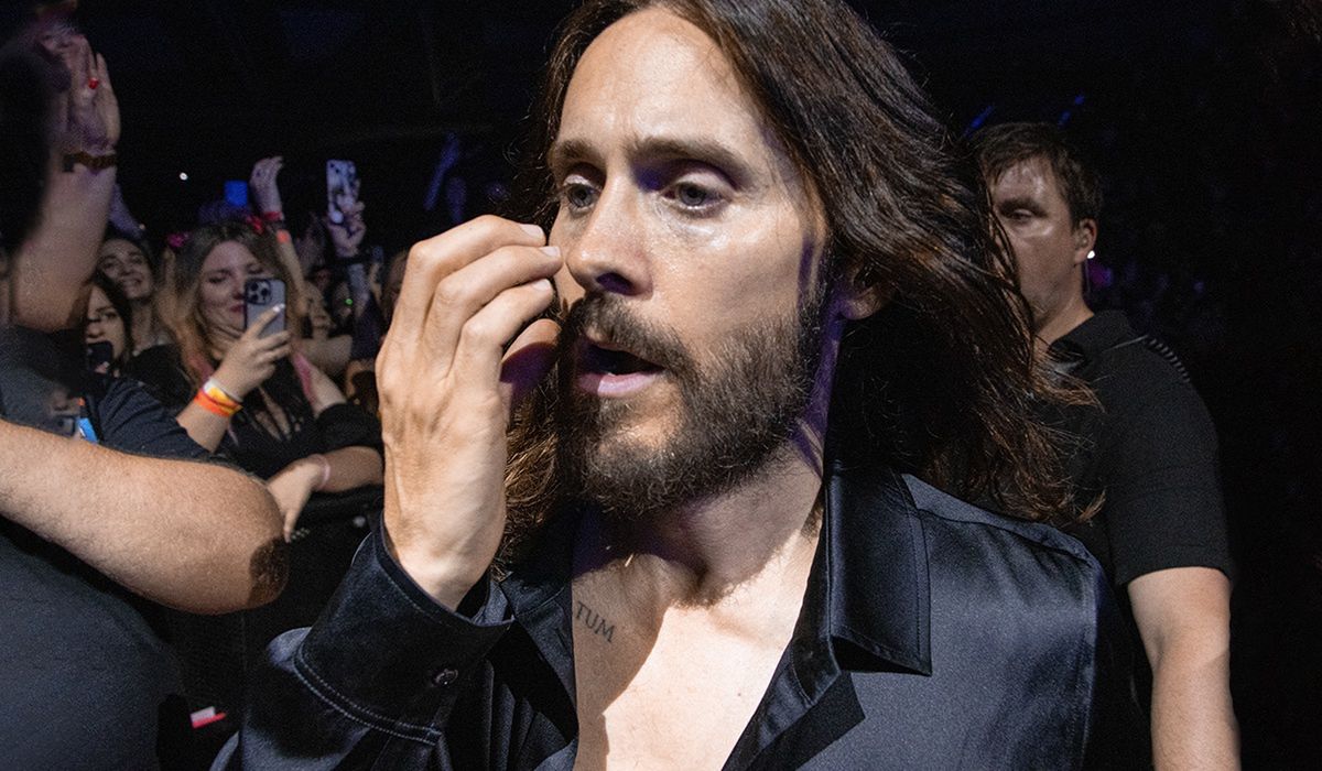 Jared Leto podczas koncertu w Łodzi