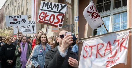 Czwarty dzień strajku nauczycieli! "Uczniowie nie będą naszymi zakładnikami"