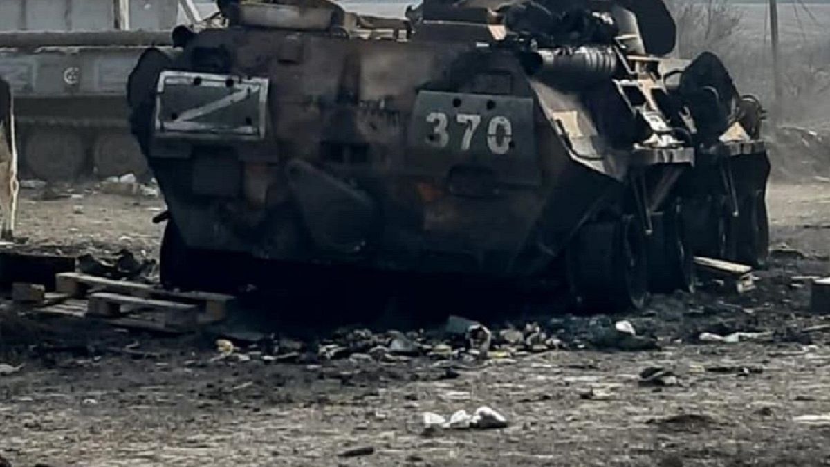 Zniszczona rosyjska technika 