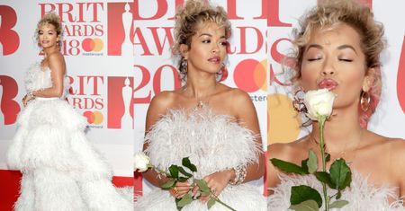 Gwiazdy na czerwonym dywanie BRIT Awards 2018: Rita Ora w futrze, Kylie w płaszczu, Cheryl i Liam razem... (ZDJĘCIA)
