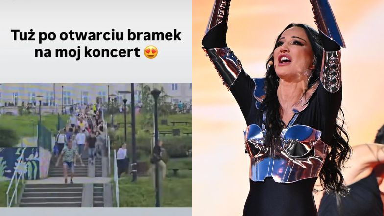 Dantejskie sceny przed koncertem Justyny Steczkowskiej