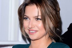 Anna Lewandowska w kawiarni w Monachium. U niej jeszcze lato