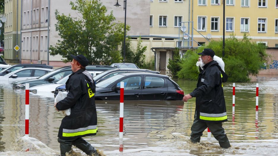 Zalany Elbląg. Zdjęcie ilustracyjne