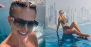 Maja Rutkowski wdzięczy się w bikini na tle dubajskich wieżowców: "Szampan i krewetki mają swoją cenę w chmurach"