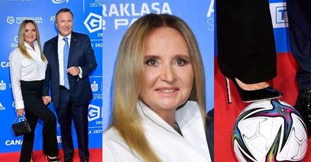 Joanna Kurska bryluje na bankiecie w koszuli od... Małgorzaty Rozenek!