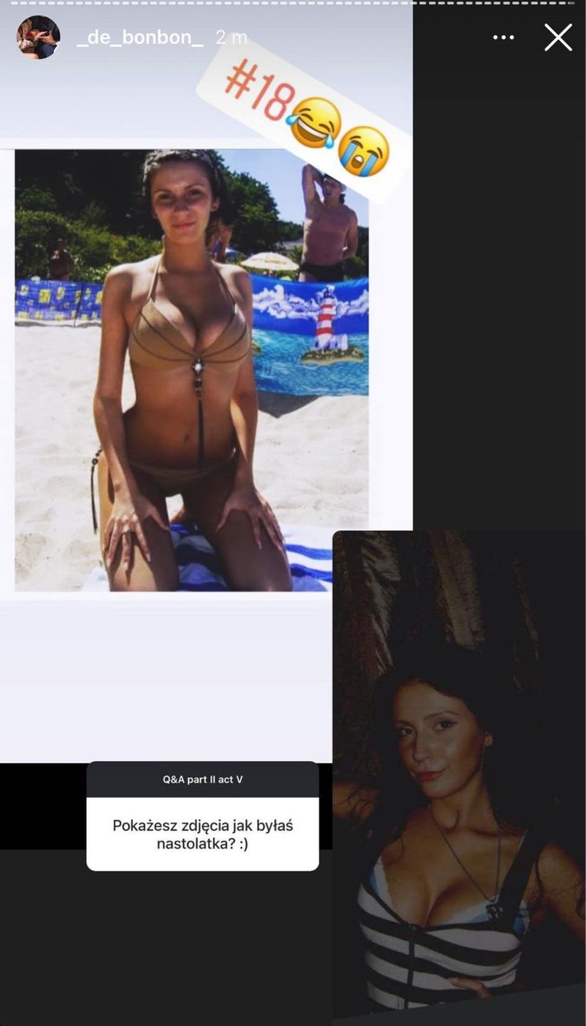 Dominika Serocka w wieku 18 lat