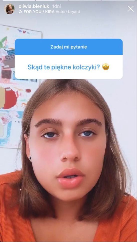 Oliwia Bieniuk nosi kolczyki, które należały do jej mamy, Anny Przybylskiej