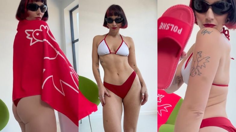 Mery Spolsky wygina się w patriotycznej bieliźnie