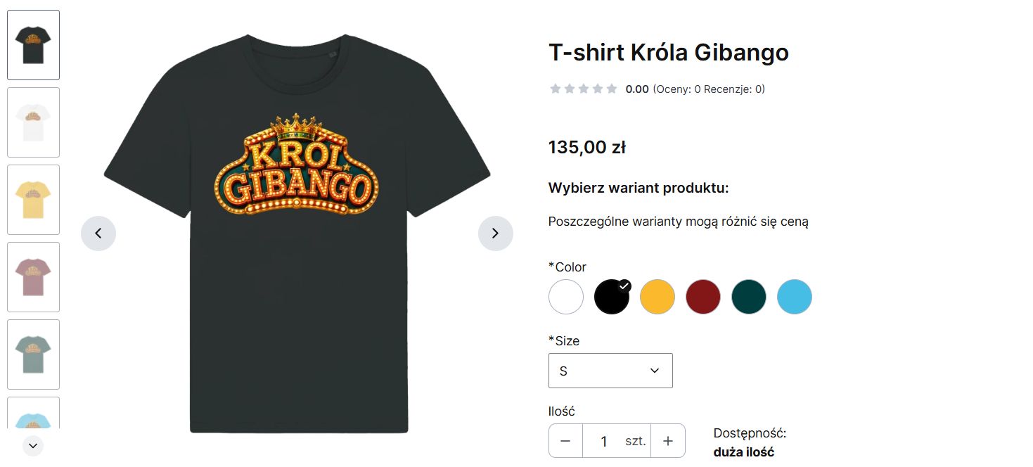 Ceny w sklepie Piotra Pręgowskiego