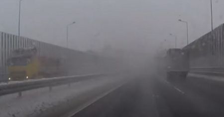 Tak wygląda jazda za "bałwanem". Do sieci trafiło nagranie wideo