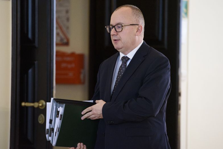 Polish Minister of Justice Adam Bodnar arrives at the weekly Ministerial meeting in Warsaw, Poland, on October 29, 2024.