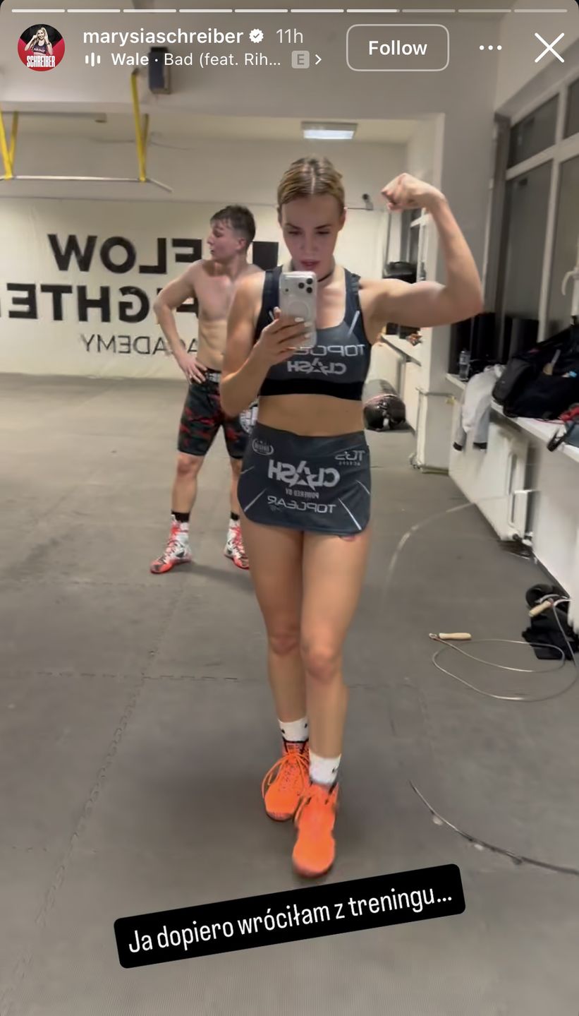 Marianna Schreiber trenuje przed walką MMA