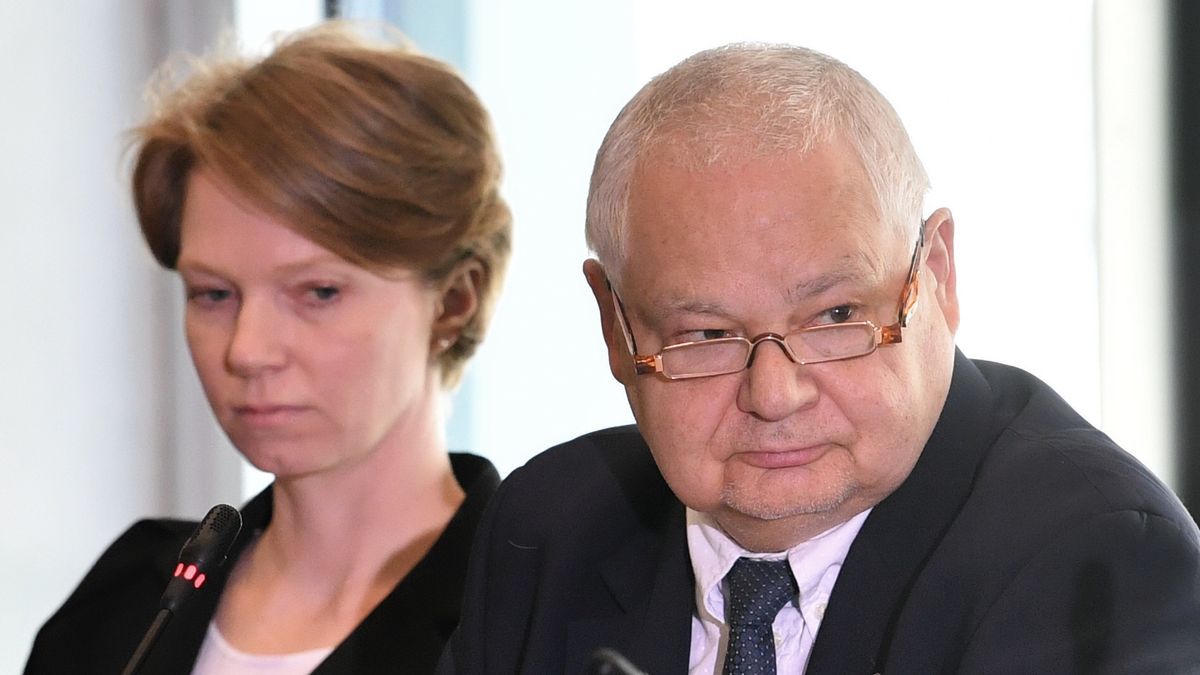 Prezes NBP Adam Glapiński oraz wiceprezes NBP Marta Kightley