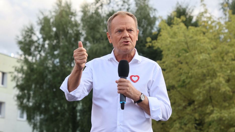 Wiec Donalda Tuska w Legionowie
Fot. Piotr Molecki/East News, Legionowo, 08.08.2023. Wiec przewodniczacego Platformy Obywatelskiej Donalda Tuska w podwarszawskim Legionowie.
Piotr Molecki