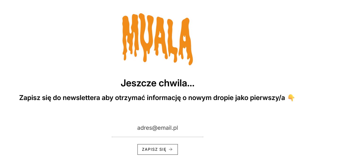 Sklep Książula jeszcze nie sprzedaje (stan na 7.07.2026)