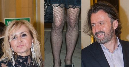 Odsłonięte nogi Olejnik i jej partner poszli razem oglądać balet (FOTO)