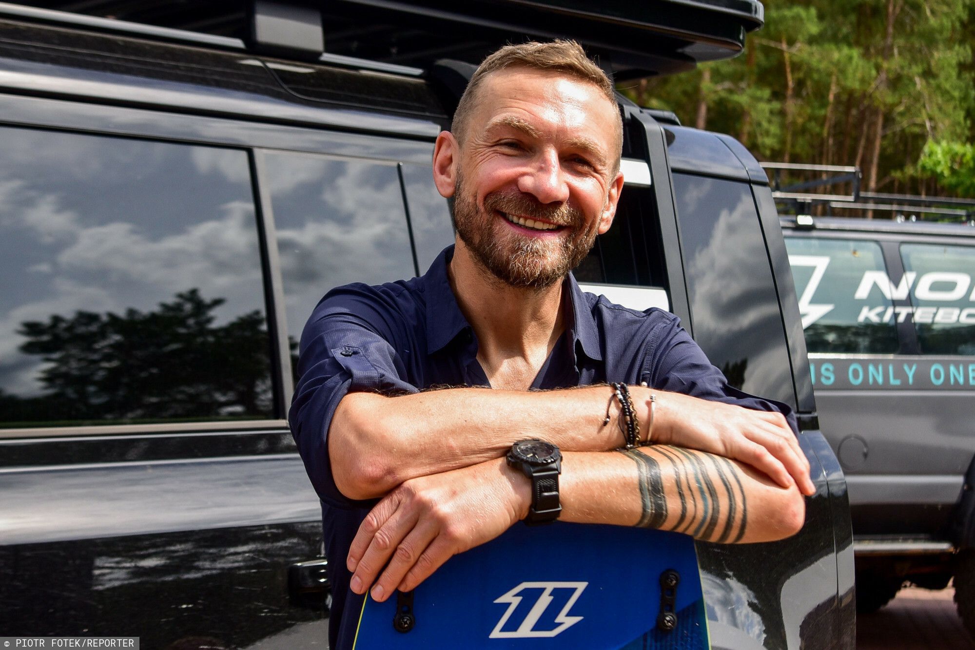 Przemysław Kossakowski na Mistrzostwach Polski w Kitesurfingu