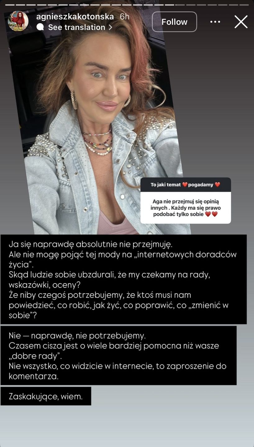 Agnieszka Kotońska rozlicza się z hejterami