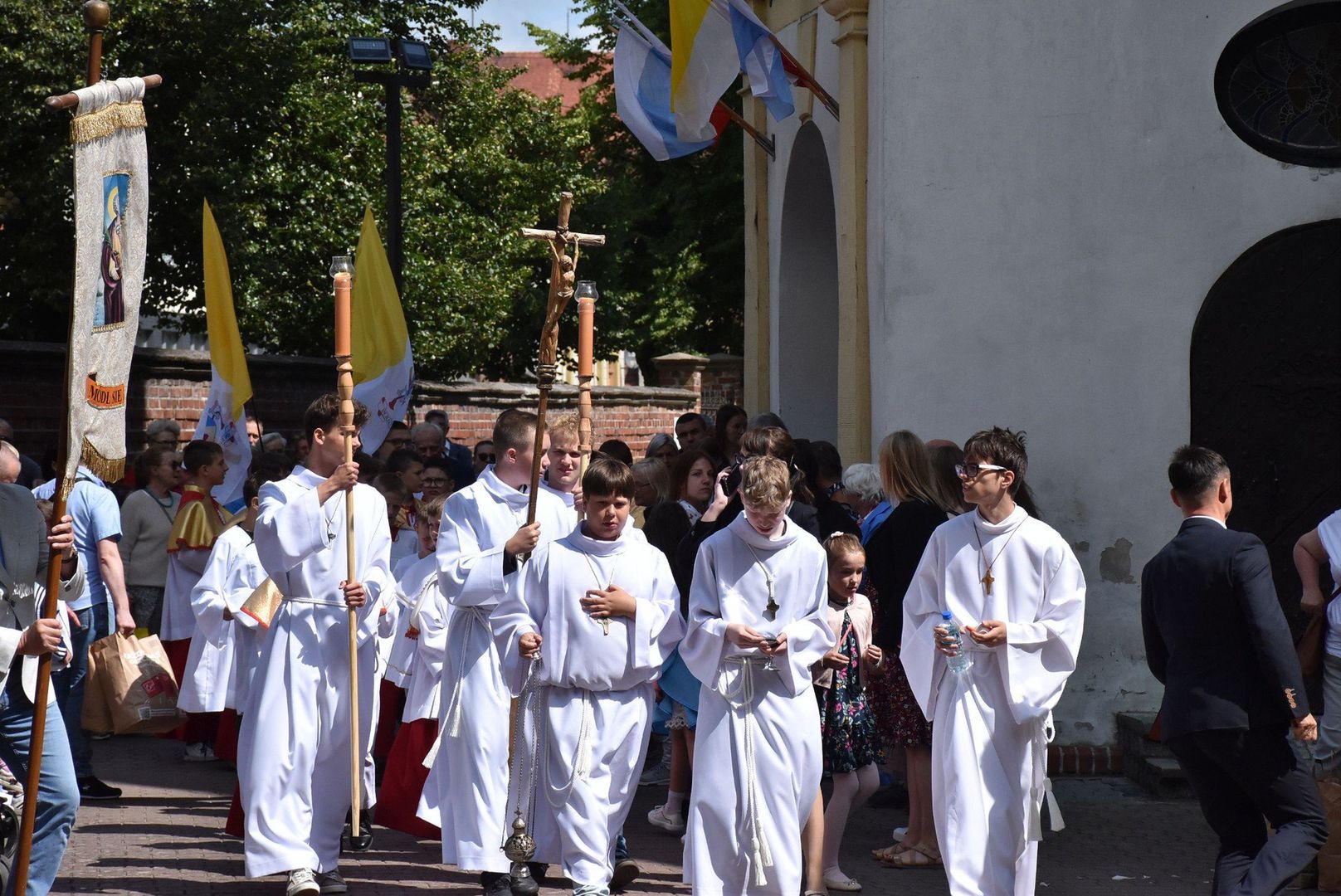 Procesja Bożego Ciała w centrum Malborka