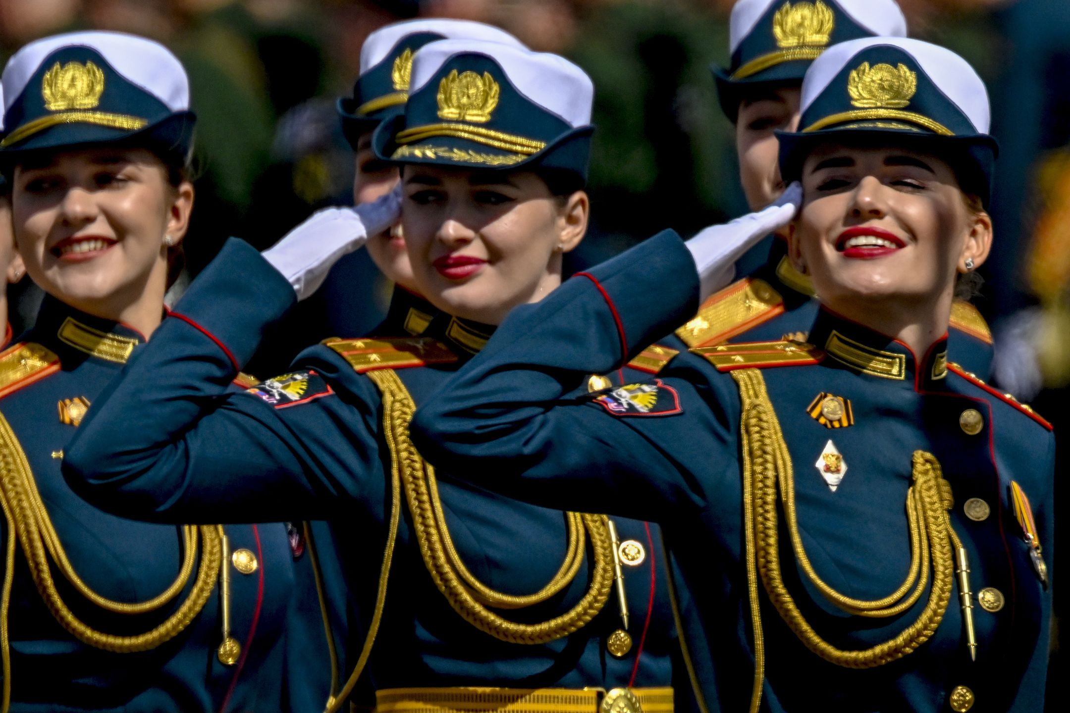 Victory Day military parade in MoscowMOSCOW, RUSSIA - MAY 09: Ceremonial soldiers parade during 78th anniversary of the Victory Day in Red Square in Moscow, Russia on May 09, 2023. The Victory parade take place on the Red Square on 09 May to commemorate the victory of the Soviet Union's Red Army over Nazi-Germany in WWII. (Photo by Sefa Karacan/Anadolu Agency via Getty Images)Anadolu Agencymoscow, wwii