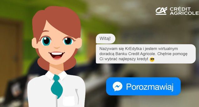 Bankowy czatbot KrEdytka obsłuży klientów Credit Agricole