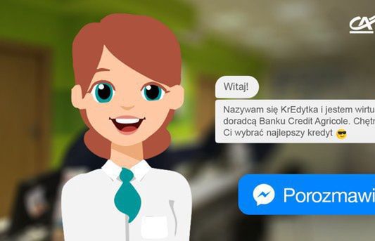 Bankowy czatbot KrEdytka obsłuży klientów Credit Agricole