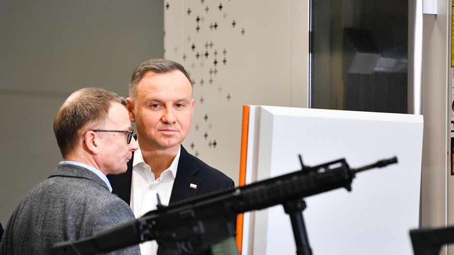 Andrzej Duda odwiedzał polską fabrykę broni w Radomiu