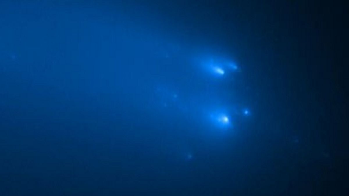 Rozbite kawałki komety