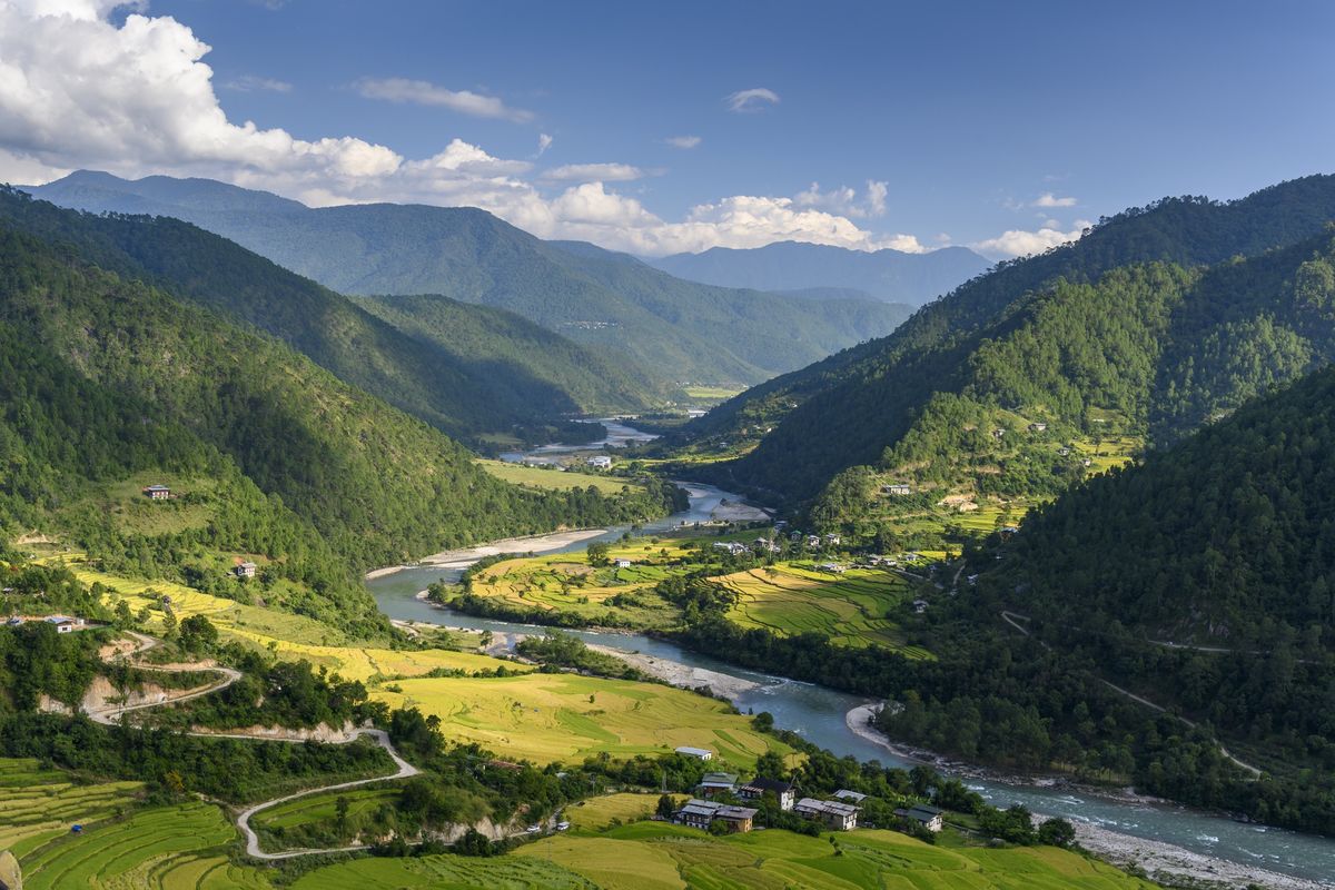 Dolina Punakha, Bhutan 