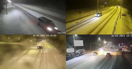 Pogarszają się warunki drogowe w regionie. Pada śnieg, a na trasach jest ślisko