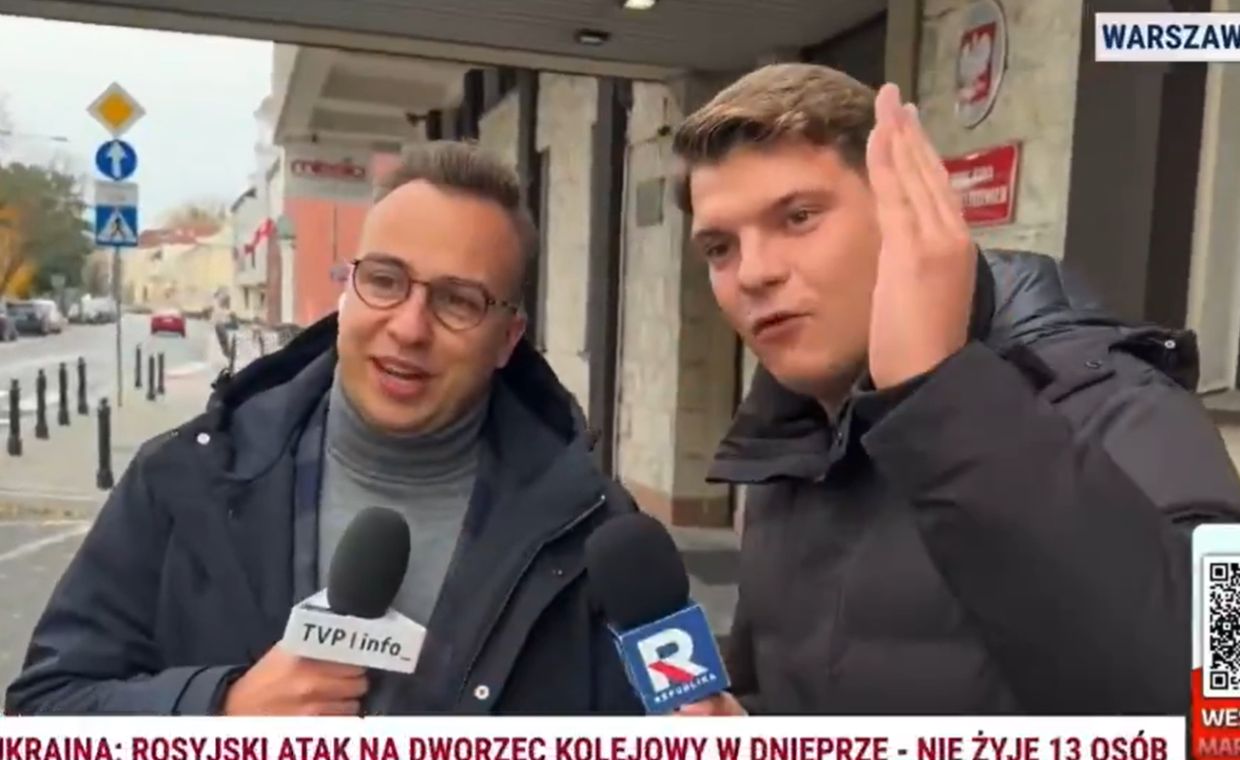 Starcie reporterów TVP Info i TV Republika