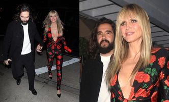 Heidi Klum odsłania walory w obcisłym kombinezonie, maszerując na randkę z młodszym o 17 lat małżonkiem (ZDJĘCIA)