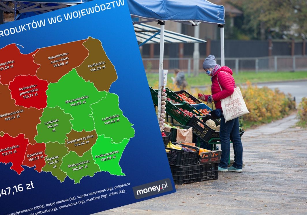 Ceny w Polsce. Duże różnice między regionami. Na jednym produkcie to nawet 80 proc.