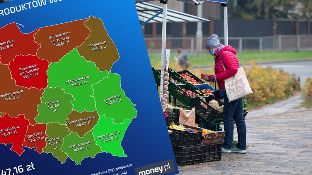Różnice w cenach produktów spożywczych w poszczególnych województwach mogą w niektórych przypadkach sięgać nawet 80 proc. 