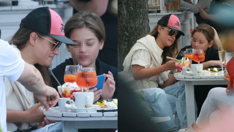 Alicja Bachleda-Curuś z synem w Sopocie