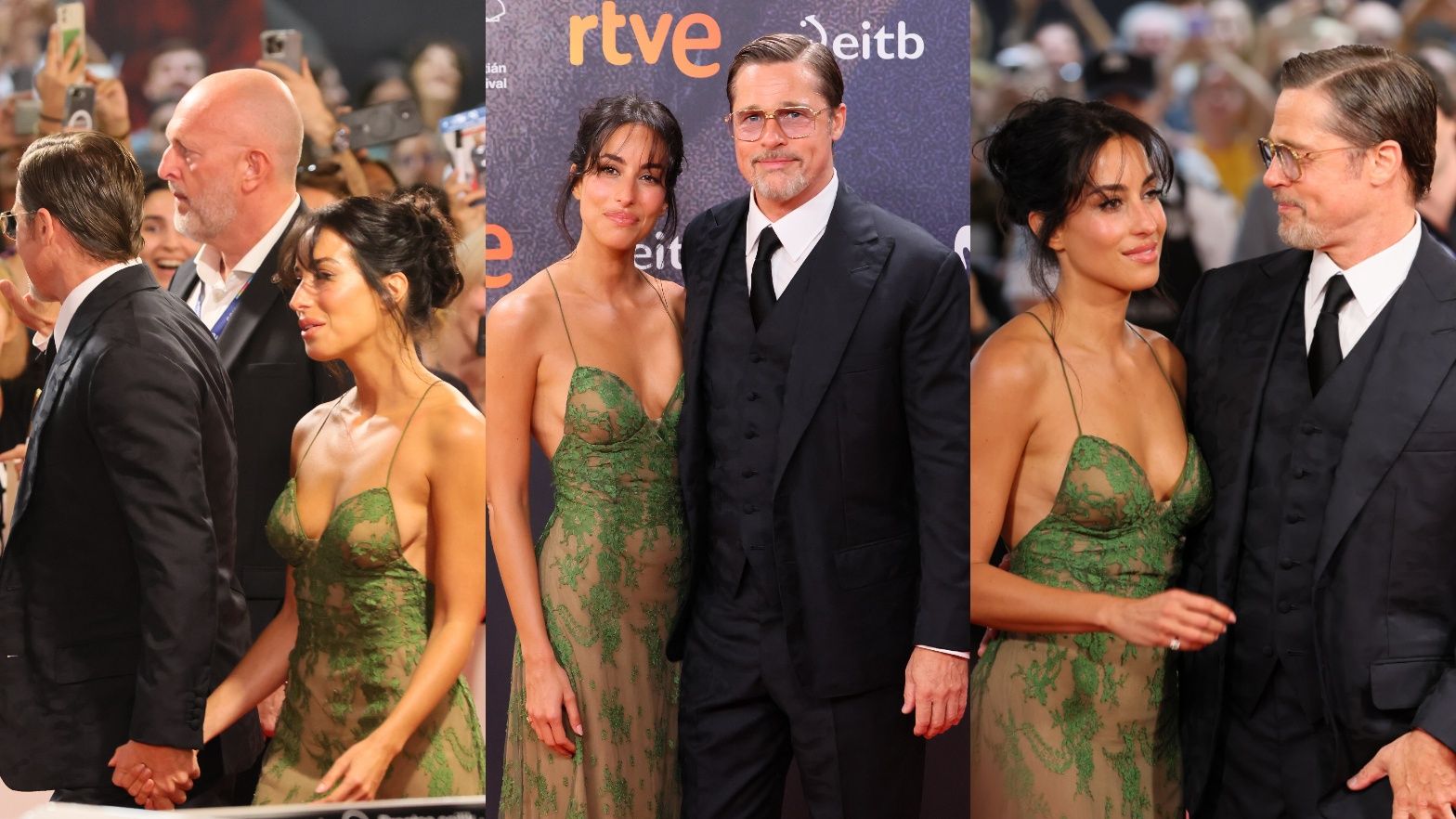 Brad Pitt i Ines de Ramon na pokazie filmu 