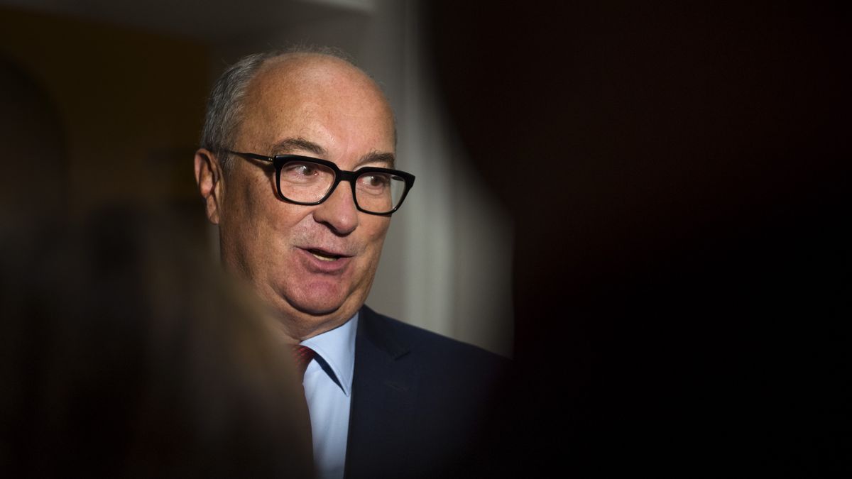 WARSAW, MAZOWIECKIE, POLAND - 2022/09/20: The co-chairman of the New Left (Nowa Lewica), Wlodzimierz Czarzasty is seen during the debate in Warsaw. The conference "Security of NATO's eastern flank - the role of Poland" was held in Warsaw on the occasion of the 25th anniversary of the start of accession negotiations between Poland and NATO.
Former Presidents of the Republic of Poland, Aleksander Kwasniewski and Bronislaw Komorowski, invited opposition leaders and experts in security and defense policy to a joint debate. Among the participants of the meeting were: the chairman of the Civic Platform (Platforma Obywatelska), Donald Tusk, the deputy speaker of the Sejm and the co-chairman of the New Left (Nowa Lewica) Wlodzimierz Czarzasty, and the US ambassador to Poland, Mark Brzezinski. (Photo by Attila Husejnow/SOPA Images/LightRocket via Getty Images)