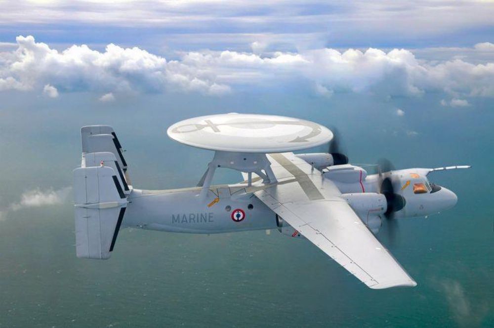 Wizualizacja E-2D Advanced Hawkeye w barwach francuskiego lotnictwa morskiego, fot. Northrop Grumman