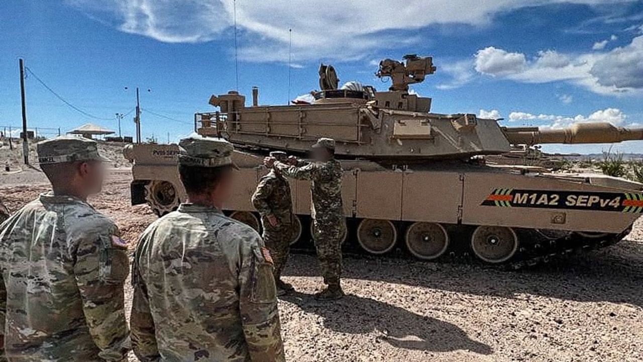 Jedno ze zdjęć z testów czołgu M1A2 Abrams SEPv4