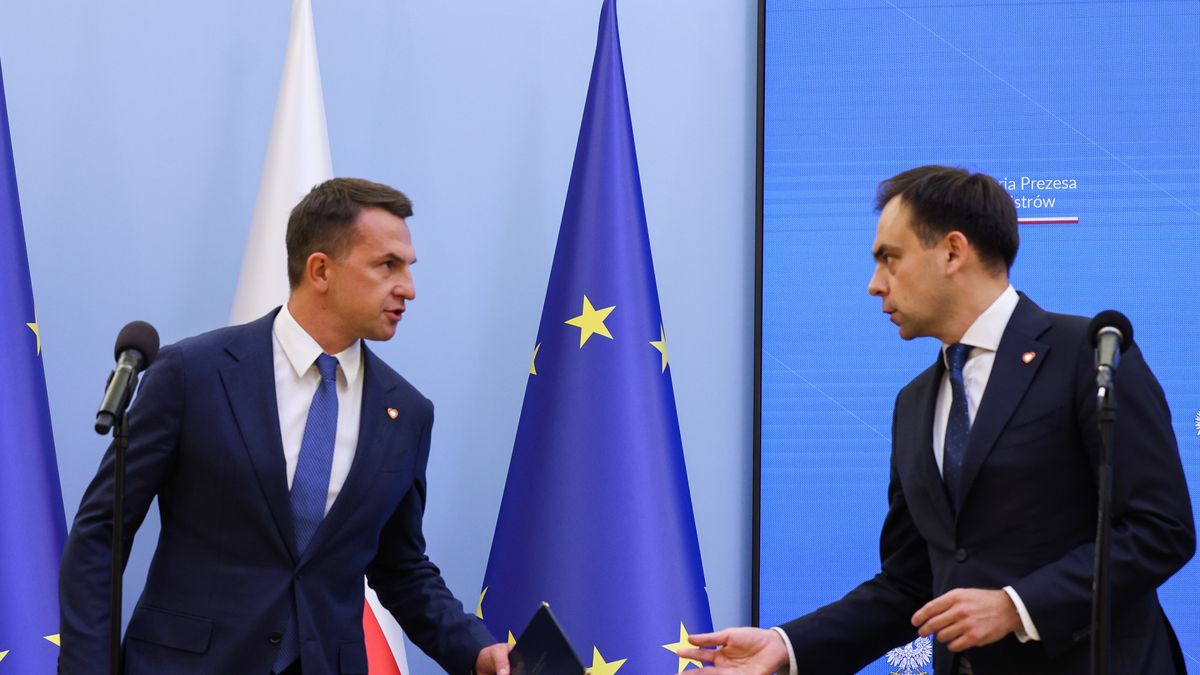 Andrzej Domański i Adam Szłapka