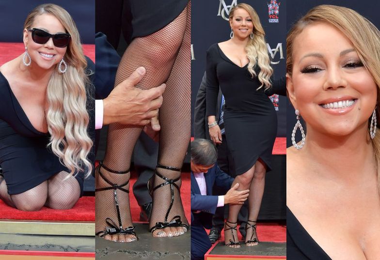 Mariah Carey odciska stopy i dłonie w Hollywood