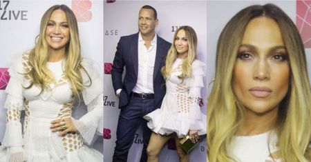 Jennifer Lopez z chłopakiem na ściance w Dubaju