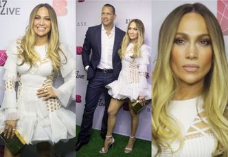 Jennifer Lopez z chłopakiem na ściance w Dubaju