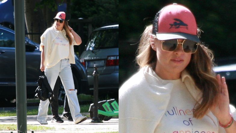 Alicja Bachleda-Curuś z synem w Sopocie