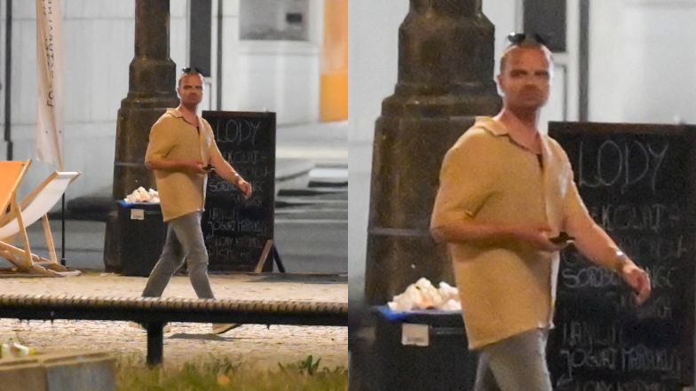 Marcin Hakiel szaleje na imprezie i kupuje zapiekankę