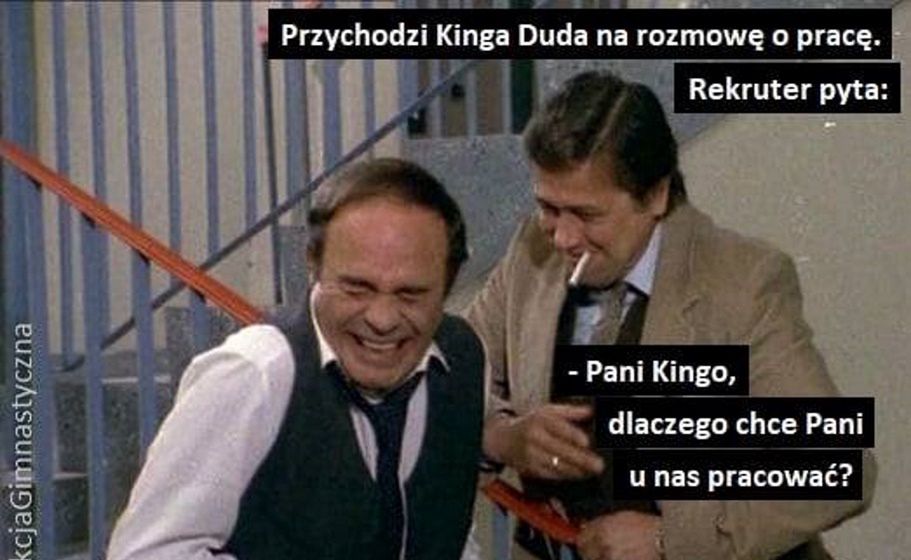 Nowa praca Kingi Dudy. Internauci nie zawiedli. Najlepsze memy